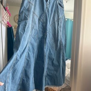 Denim Maxi Skirt